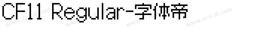 CF11 Regular字体转换